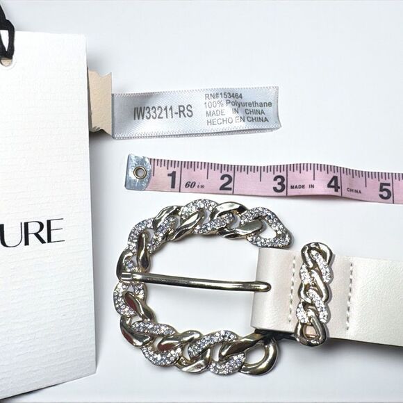 Ayure Gemstone Leather Belt l Gold Hardware l Medium l NWT - Picture 4 of 12